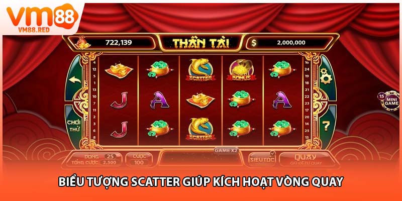 Biểu tượng Scatter giúp kích hoạt vòng quay
